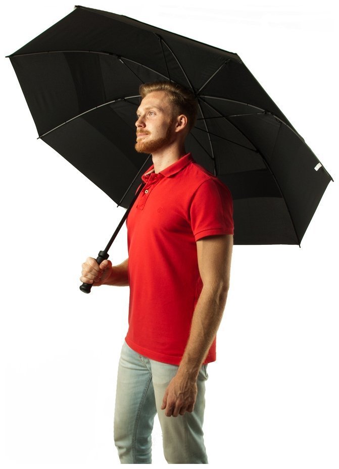 Зонт-гольфер трость Fulton Stormshield S669 (механика, UPF 30+, черный, Великобритания) 95413 modnotak фото №8