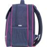 Серый школьный рюкзак для девочек из текстиля с собачкой Bagland (55613) - 2