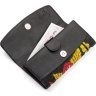 Чорний гаманець з екзотичної шкіри з декором STINGRAY LEATHER (024-18032) - 3