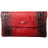 Лакированный женский кошелек из натуральной кожи с кистевым ремешком Desisan 107013 красного цвета с тиснением под рептилию фото №1 Лакированный женский кошелек из натуральной кожи с кистевым ремешком Desisan 107013 красного цвета с тиснением под рептилию modnotak фото - 1