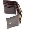 Коричневий маленький гаманець в лаку ST Leather (16295) - 5