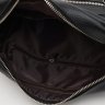 Чоловіча сумка на плече маленького розміру із чорної шкіри Keizer (22074) - 5
