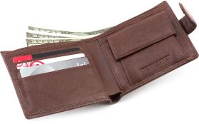Стильний шкіряний гаманець на кнопці ST Leather (16558) - 2