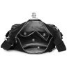 Тканинна жіноча сумка чорного кольору з лямкою на плече Confident 77613 - 4