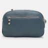 Городская женская сумка из фактурной кожи на 2 отделения через плечо Borsa Leather 98413 синего цвета фото №3 Городская женская сумка из фактурной кожи на 2 отделения через плечо Borsa Leather 98413 синего цвета modnotak фото - 3