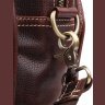 Кожаная дорожная сумка с зернистой поверхностью коричневого цвета Vintage (14265) - 3