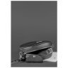 Кругла жіноча сумка-кроссбоді з натуральної шкіри флотар у чорному кольорі BlankNote Tablet 78613 - 5