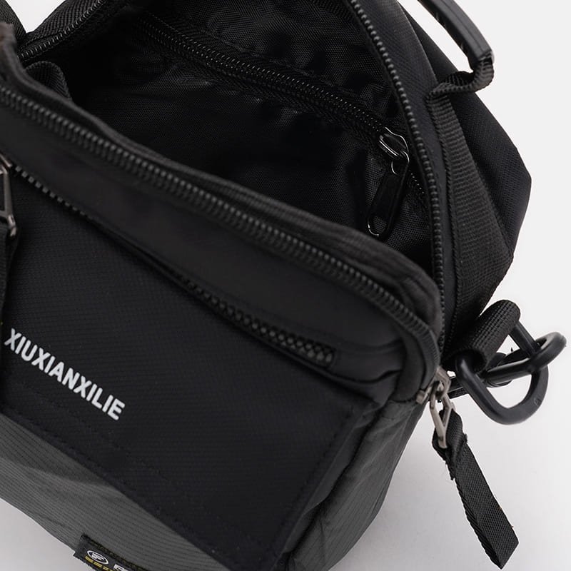 Вместительная мужская сумка из прочного текстиля серого цвета Monsen 88713 modnotak фото №5