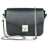Чорна жіноча сумочка з натуральної шкіри флотар на ланцюжку BlankNote Yoko 79113  - 1