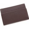Женский темно-коричневый кошелек из кожи с выраженной зернистостью Tony Bellucci (10845) - 3