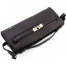 Чорна жіноча сумка-клатч із натуральної шкіри чорного кольору KARYA (19600) - 4