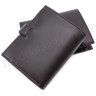 Мужское черное портмоне из гладкой кожи KARYA (0912-1) - 3