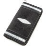Жіночий гаманець-клатч з чорної шкіри морського ската STINGRAY LEATHER (024-18520) - 1