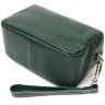 Женская сумочка из натуральной зернистой кожи зеленого цвета с ремешком Vintage 2422277 - 3