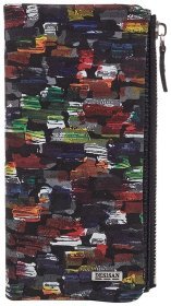 Великий жіночий гаманець з натуральної шкіри Desisan 80514 різнокольоровий