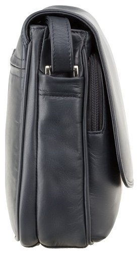 Жіноча сумка через плече із високоякісної шкіри графітового кольору Visconti 70714