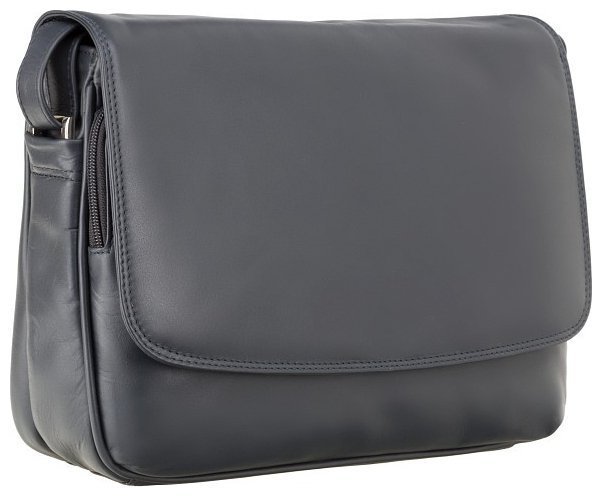 Женская сумка через плечо из высококачественной кожи графитового цвета Visconti 70714
