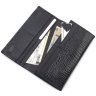 Классический женский черный кошелек из лакированной кожи с клапаном на магнитах ST Leather 70814 - 6