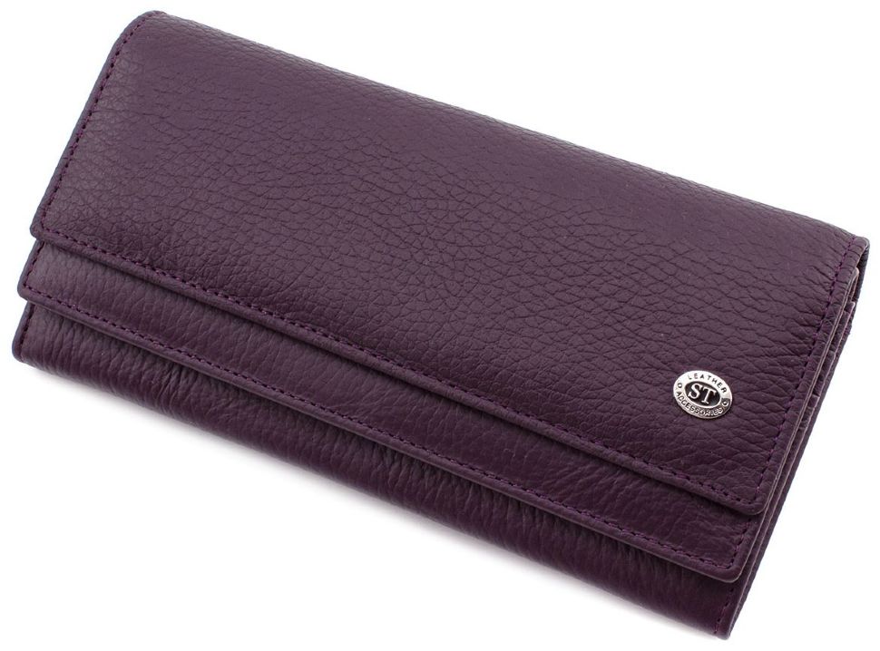 Зручний жіночий гаманець фіолетового кольору ST Leather (16816)
