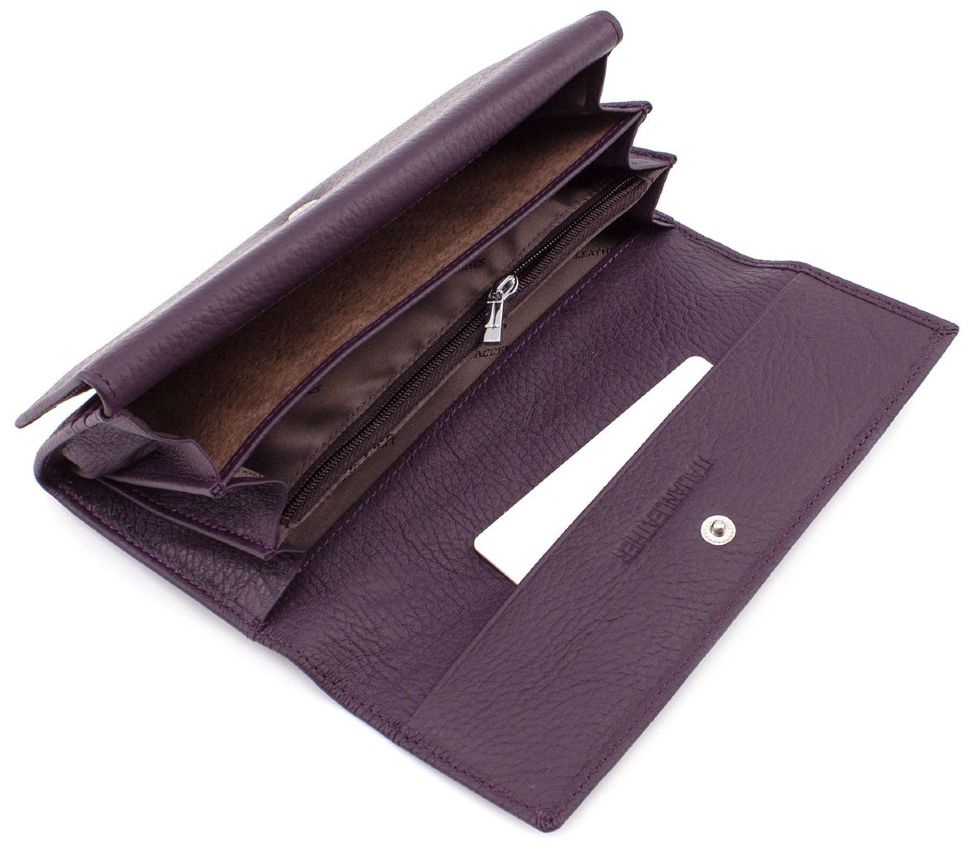 Зручний жіночий гаманець фіолетового кольору ST Leather (16816)