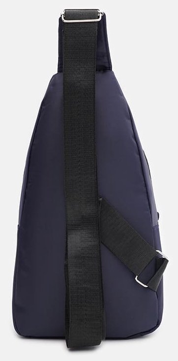 Синій чоловічий рюкзак-слінг із текстилю з принтом Monsen 71614