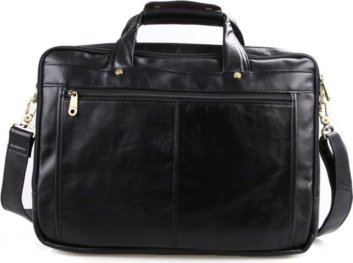 Вместительная мужская сумка для ноутбука на три отделения VINTAGE STYLE (14242)
