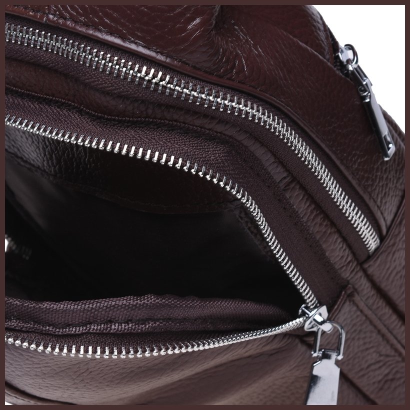 Мужской кожаный рюкзак Keizer K12096-brown
