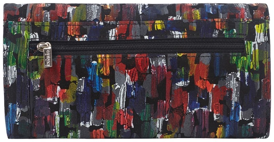 Крупный женский кошелек из натуральной кожи с ярким принтом Desisan 81814 modnotak фото №2