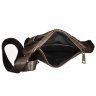 Темно-коричневая мужская сумка-слинг из мягкой кожи флотар TARWA (19673) - 6