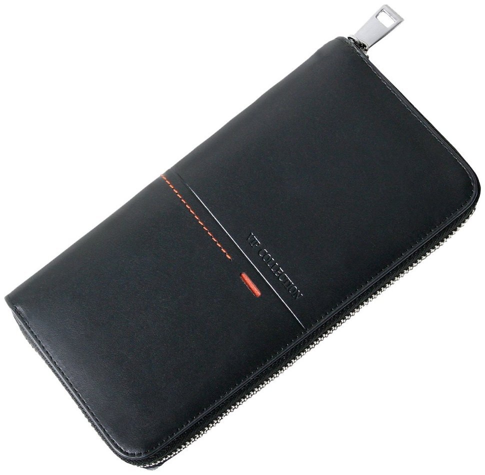 Большой картхолдер на молнии Beverly Hills черного цвета Vip Collection 102514 фото №1 Большой картхолдер на молнии Beverly Hills черного цвета Vip Collection 102514 modnotak фото №1