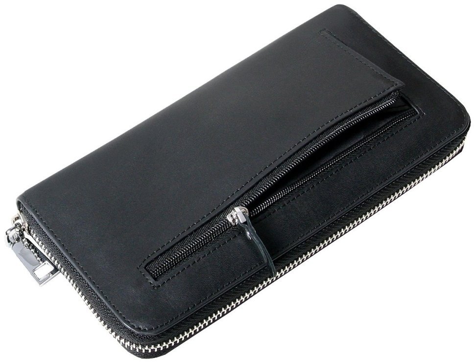 Большой картхолдер на молнии Beverly Hills черного цвета Vip Collection 102514 фото №2 Большой картхолдер на молнии Beverly Hills черного цвета Vip Collection 102514 modnotak фото №2