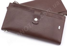 Шкіряний ділової гаманець під купюри і картки (з ремінцем на зап'ясті) ST Leather Accessories (17395)