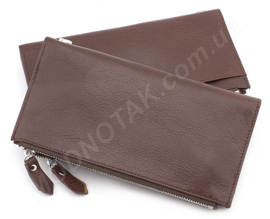 Кожаный деловой кошелек под купюры и карточки (с ремешком на запястье) ST Leather Accessories (17395)