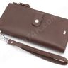 Кожаный деловой кошелек под купюры и карточки (с ремешком на запястье) ST Leather Accessories (17395) - 6