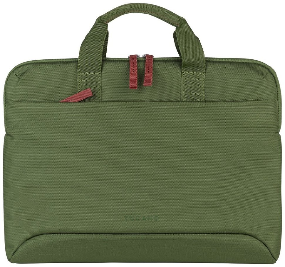 Сумка для ноутбука до 14" из качественного текстиля через плечо Tucano Smilza зеленая 103614 фото №1 Сумка для ноутбука до 14" из качественного текстиля через плечо Tucano Smilza зеленая 103614 modnotak фото №1