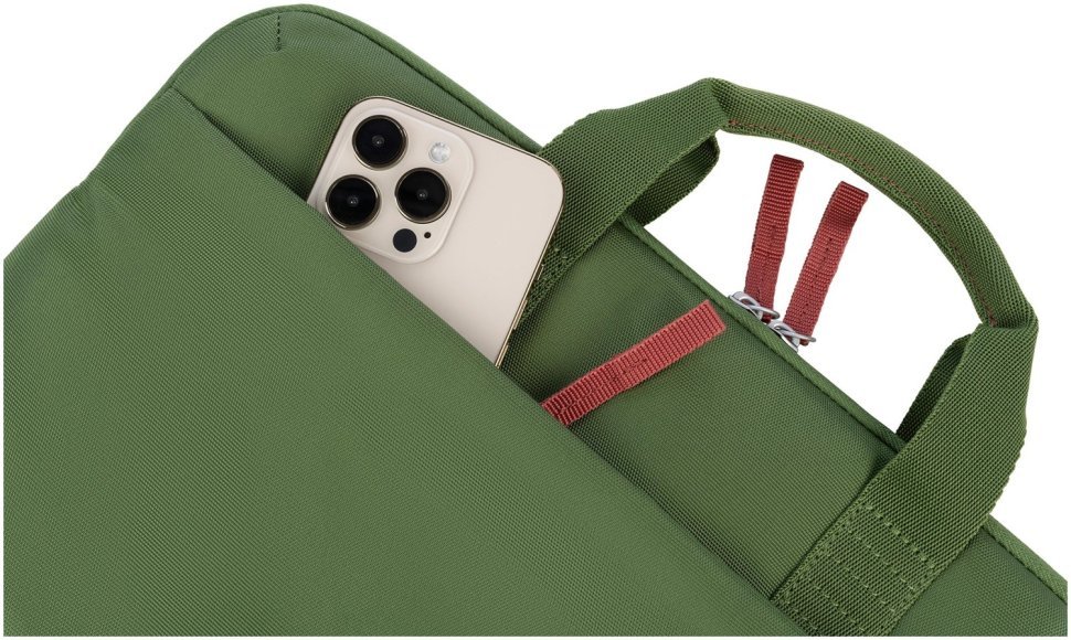 Сумка для ноутбука до 14" из качественного текстиля через плечо Tucano Smilza зеленая 103614 фото №5 Сумка для ноутбука до 14" из качественного текстиля через плечо Tucano Smilza зеленая 103614 modnotak фото №5