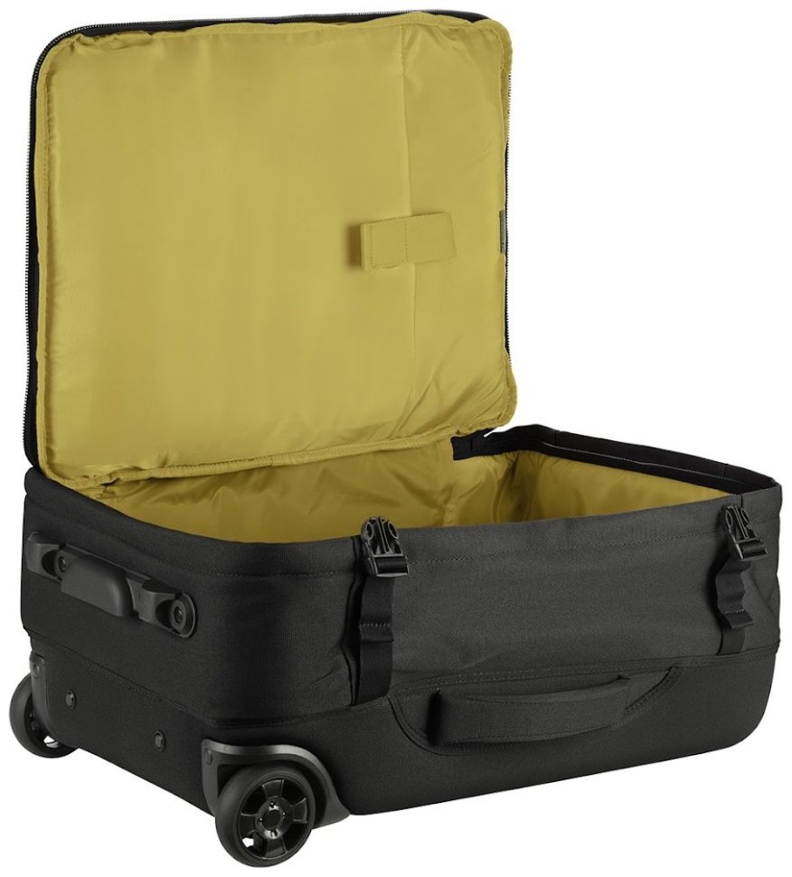 Сумка дорожня на 2-х колесах, Tucano Tugo S Trolley, 34л, поліестер, чорна modnotak фото №6