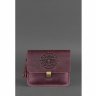 Женская бохо-сумка бордового цвета из винтажной кожи BlankNote Лилу (12710) - 7
