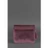 Женская бохо-сумка бордового цвета из винтажной кожи BlankNote Лилу (12710) - 6