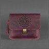 Женская бохо-сумка бордового цвета из винтажной кожи BlankNote Лилу (12710) - 3