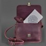 Женская бохо-сумка бордового цвета из винтажной кожи BlankNote Лилу (12710) - 2