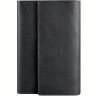Шкіряний блокнот (Софт-бук) чорного кольору з ручкою в комплекті BlankNote (21979) - 1