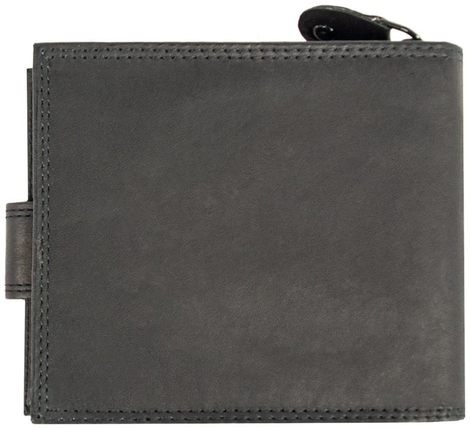 Шкіряний чоловічий гаманець на кнопці з RFID-захистом JCB NC45MN 94314 чорного кольору modnotak фото №2