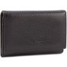 Жіночий чорний гаманець середнього розміру з натуральної шкіри Tony Bellucci (10746) - 1