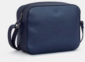 Жіноча шкіряна сумка крос-боді у темно-синьому кольорі Yoshi Belmont (Великобританія) 94414