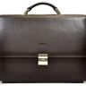 Якісний чоловічий портфель коричневого кольору - BOND NON (11602) - 1