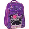 Текстильний шкільний рюкзак для дівчаток у фіолетовому кольорі з мопсом Bagland (55514) - 1