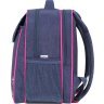 Сірий шкільний рюкзак для дівчаток із текстилю з пандою Bagland (55614) - 2