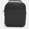 Маленькая мужская сумка-барсетка черного цвета с ручкой Ricco Grande (56014) - 2