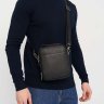 Маленька чоловіча сумка-барсетка чорного кольору з ручкою Ricco Grande (56014) - 6